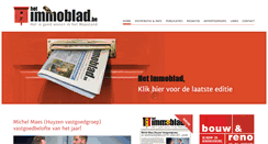 Desktop Screenshot of hetimmoblad.be